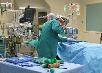 surgeon and nurse in operating room