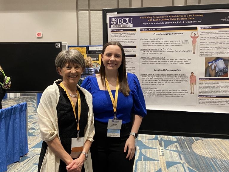 Teresa Hupp presented at the 37th Annual Southern Nursing Research Society Conference in Orlando, FL with her research mentor Dr. Kim Larson.