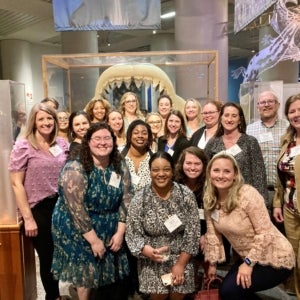 Graduate students with Dr. Forbes and Mrs. Spence and other faculty at Nurses Night at the Legislature in Spring 2023.